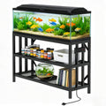 55-75 Gallon Aquarium Stand, 1000LBS Capacity Fish Tank Stand with 3-Tier Shelves & Integrated Power Strip, Heavy Duty M