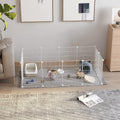 C&AHOME Pet Playpen, Small Animals Supplies, 12 Panels, 12" × 15", White