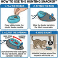 SPOT Doc and Phoebe's Cat Hunting Snacker - Interactive Indoor Treat Dispenser, Encourage Natural Instincts to Hunt, Pro