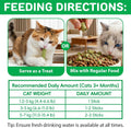 60g Cat Grass Teething Stick for Cat, Freezed Dried Cat Grass Treats Snacks for Cats, Edible Cat Chew Toys for Teeth Cle