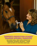 Horse Paste Gel 1.87% – Apple Flavored Oral Syringes – 6.08g Each (2-Pack) – Adjustable Weight Markings – for Equine Use