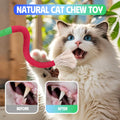 GBSYU Cat Toys Chew Rope & Silvervine Sticks for Bored Indoor Adult Cats, 6Pcs Interactive Catnip Toys for Cats with Refillable Natural Catnip Bag for Teeth Cleaning