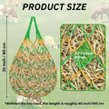 YedsIntu 3 Pcs Hay Bags for Horses, Hay Nets for Horses Goat Sheep,Goat Hay Feeder for Slower Feeding,Strong Load-Bearin