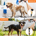 SCHITEC Upgraded Dog Wash Hose Attachment with 100cc Soap Dispenser, 8-in-1 Spray Modes Dog Shampoo Sprayer Nozzle Pet S