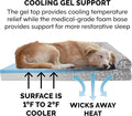 Furhaven Cooling Gel Dog Bed for Medium/Small Dogs w/ Removable Bolsters & Washable Cover, For Dogs Up to 35 lbs - Plush & Southwest Kilim Woven Decor Sofa - Boulder Gray, Medium
