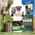 Sherr 20 Rolls 4000 Ct Dog Poop Bags Leak Proof,Black,12 X 8 Inches