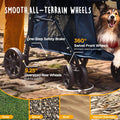 CANINE CANYON Scout Pet Stroller, Heavy Duty Dog Stroller for Large/Medium Dogs, Foldable Pet Stroller for 2 Small Dogs 