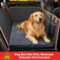 FURTIME Backseat Pet Bed Mat, Non-Slip Dog Bed for Car Back Seat, Washable Travel Pet Mat with Removable Cover, Dog Seat Covers Protector Fit for Backseat Extenders and Trucks SUVs, 54"x 24.8", Grey