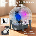 Automatic Self Cleaning Litter Box, MeowWhimsy Extra Large Automatic Cat Litter Box Self Cleaning Robot S7 for Cats, Sma