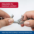 Herm SPRENGER Ultra-Plus Prong Dog Training Collar, 3.0 mm x 18" Neck Size, 3.0 mm x 22" Chain Length, Steel Chrome Plat