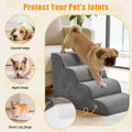 NEWBULIG 4-Step Dog Stairs, 20" H Dog Steps for Sofa and Chair