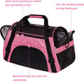 MuchL Cat Carrier for Cats Soft-Sided Travel Pat Carrier for Cat with Wooden Padding Board Airline Approved Lightweight Comfortable Cat Bag for Puppy Small Pets (Small, Pink)
