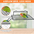 BNOSDM Stainless Steel Bird Cage Platform Climbing Ladder Parrot Perches