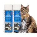 Stink Free Cat Litter Box Deodorizer Powder Spray & Odor Eliminator (2 Cans) - Non-Stick Kitty Litter Box Deodorizer, Eliminators, Absorber & Freshner