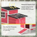 GOJOOASIS Chicken Coop for 2 Chickens Raised House with Ramp & Nesting Box