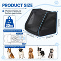Dog Car Seat, Enclosed Carrier for Pets Travel Safety Dog Crate Soft-Sided Covered Car Kennel Carrier