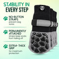 MaxGrip PAWWEAR Anti‑Slip Dog Socks | Dual‑Side Traction Grip, Block‑Pattern Max Stability | Breathable Lyocell Fabric |