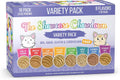 Weruva Slide N' Serve Paté Wet Cat Food, The Showcase Chowdown Variety Pack, 2.8oz Pouch, Pack of 16