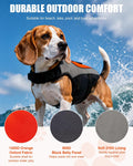 Dog Life Jacket for Swimming & Boating, Orange Black, M
