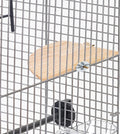 Bird Perch Platform Stand Wooden Parrot Perch Corner 6.7 Inches Fan Shape Playground Cage Accessories Parrot Stand Flat Perches for Bird Cages Corner Shelf for Birds Parrots Hamster Gerbil