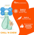 Nylabone Puppy Chew 2-in-1 Teething Freezer Bone Dog Chew Toy