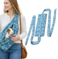 Adjustable Soft Fabric Pet Sling Carrier for Guinea Pig & Bearded Dragon, 15.7×7.1 Inch