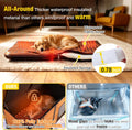 Aivituvin Heated Dog House Outdoor with Heating Pad 59" Extra Large Insulated Dog Kennel with Heating System & Insulatio