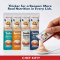 Lickable Cat Treats, Chicken & Cranberry Puree Topper, 10 Tubes