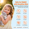 Waterless Rabbit Shampoo | Fragrance-Free & No Rinse Cleanser for Small Pets | Gentle for Sensitive Skin, Ideal for Ferr