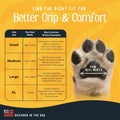 DOK TigerToes Premium Paw Grips for Senior Dogs, 40ct of Pre-Cut Anti Slip Dog Paw Pads for Hardwood Floors, Provides Tr