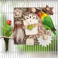 Kyouki Bird Toys, Parakeet Toys, Parrot Toy, Conure Hanging Chewable Cardboard Foraging Suitable for Budgies, Cockatiels, Lovebirds, Sun Conures - and Other Small/Medium Parrots (Medium)