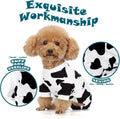 Adorable Cow Print Dog Pajamas – Lightweight, Cozy Four-Legged Outfit for Small to Large Dogs and Cats, Soft and Snuggly Pet Wear for Everyday Comfort and Cuteness.S
