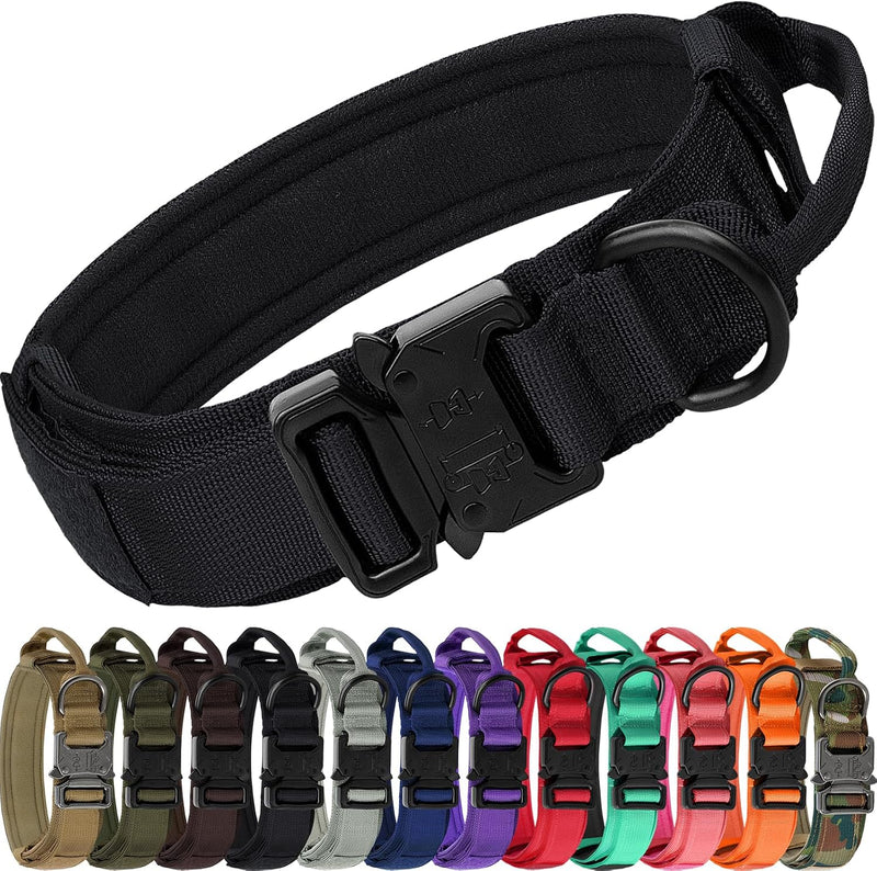 Joytale Tactical Dog Collar for Large Dogs, Traffic Control Handle