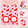 UPINS 3Pack Guinea Pig Hay Feeder Bag,Bunny Rabbit Cage Bag Hanging Holder