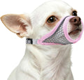 Dog Muzzle, Soft Mesh Muzzles for Small Dogs, Chihuahua Shih Tzu Yorkie Pom, Short Snout Mouth Guard for Barking Biting 