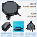 Pawfly Aquarium 4 Inch Air Stone Disc Bubble Diffuser Release Tool for Air Pumps Buckets Fish Tanks Ponds DWC Reservoirs