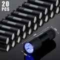 Hortsun Blacklight Flashlights Small UV Lights 395nm LED Portable Ultraviolet Light Detector Mini Flashlight Torch for House Dog Cat Pets Urine Stains Bed Bugs(20 Pcs)