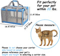 ATVobi Portable Cat Carrier for Small to Large Cats - Soft, Airline Approved, Blue