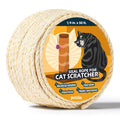 Pelzin Natural Sisal Rope for Cat Scratcher - 1/4 Inch by 50 Feet, Cat Tree Rope Twine for Scratching Post Replacement, Repairing, Recovering and DIY, White