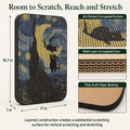 LESISSMER Art Cat Scratcher, Wall-Mountable Cat Scratching Board, Cat Wall Scratcher 16.7x11x1 Inch Cat Scratch Pad and Cat Scratchers for Indoor Cats Toy Furniture Protector（Starry Night）