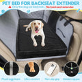 Loiion Dog Car Bed, Non-Slip Backseat Extender Pet Mat 50"x24.6"x2"