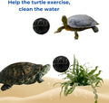 Turtle Feeding Ring for Fish Tank and 4pcs Nitrifying Balls Set, Float Fish Food Holder and Aquatic Toys for Turtles Tor