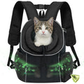 PetAmi Dog Carrier Backpack, Hands Free Front Pet Carrier for Small Medium Cats Puppies, Adjustable Ventilated Reflective Pet Travel Bag for Hiking Camping Biking Walking, Up to 14 lbs, Black