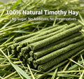 50Pcs Natural Hay Sticks, Rabbit Chew Toys Molar Teeth Grinding Sticks, Bunny Treats for Chinchillas, Guinea Pigs, Hamst
