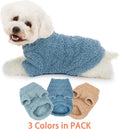 Dog Sweater, 3 Pack Sweaters for Small Dogs Girl, Dog Clothes for Medium Dogs Male or Boy, Ultra Soft and Warm Puppy Coa