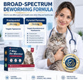 Dewormer for Cats & Kittens, Broad Spectrum Wormer for Tapeworms, Roundworms & Hookworms, Chicken Flavor