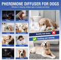 Dog Calming Pheromones Diffuser 6 in 1 Kit Appeasing Pheromone Diffuser to Calm (2 Plug in+4 x48ml Refill) for Anxiety R