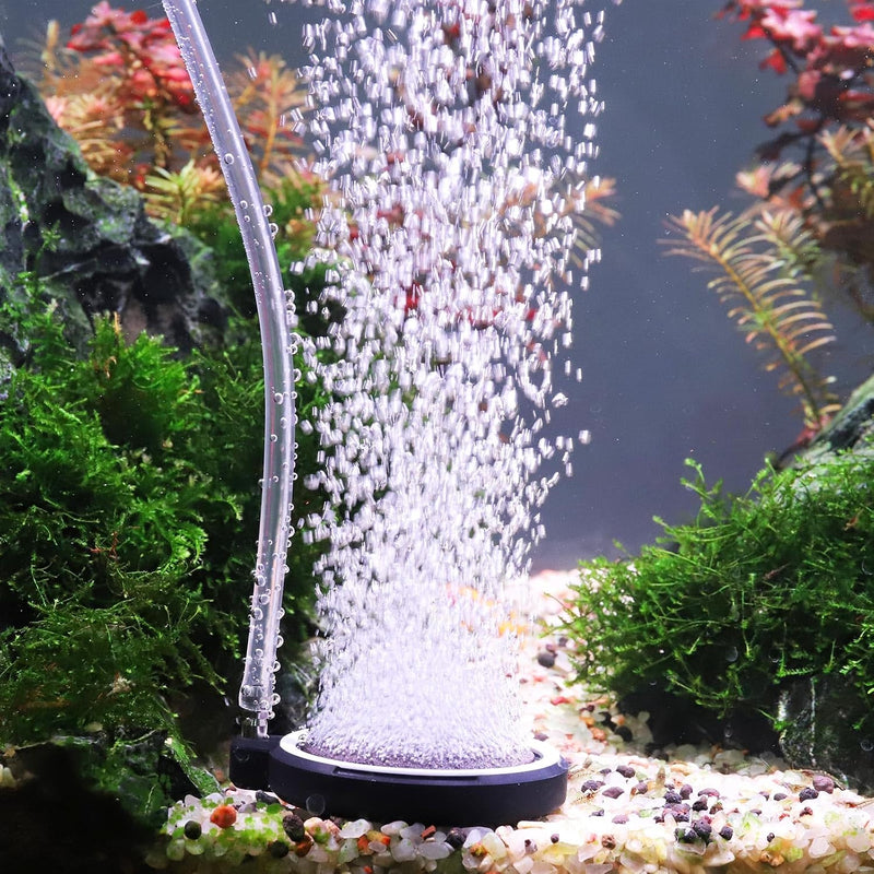 hygger Air Stone for Aquarium: Quiet High Dissolved Oxygen Diffuser Kit for Freshwater or Saltwater Fish Tank and Hydrop