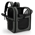 Apollo Walker Pet Carrier Backpack for 4-18lb Cats and Dogs, Puppies, Safety Features and Cushion Back Support | for Travel, Hiking, Outdoor Use (Gray)