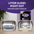 ARM & Hammer Clump & Seal Slide Platinum Multi-Cat Clumping Cat Litter, Easy Clean Technology with No Scrubbing, 14-Day Odor Control, 27.5 lbs